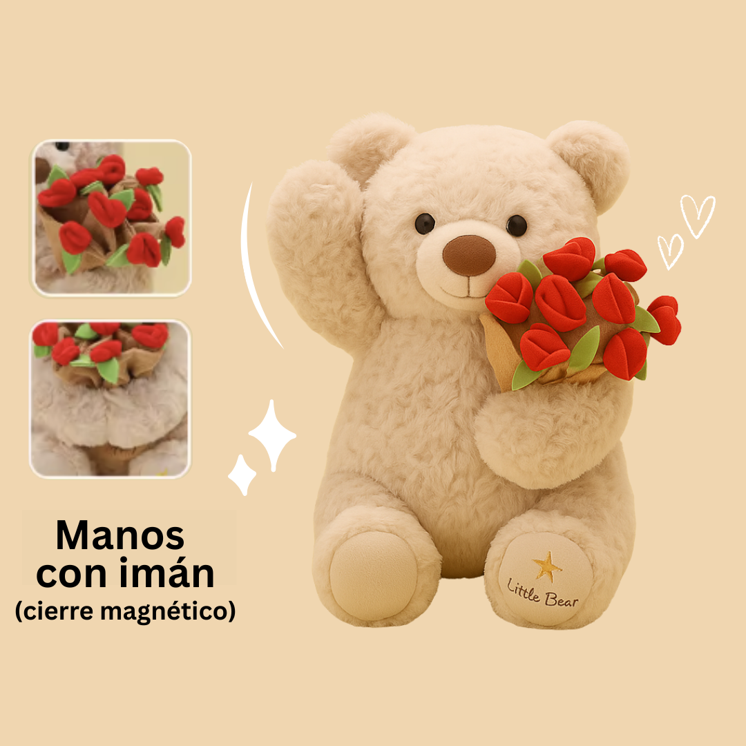 BloomBear™ – Osito convertible con ramo de flores